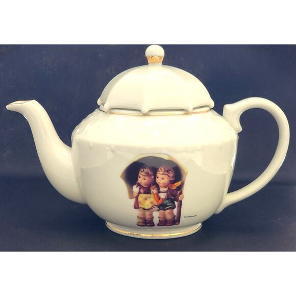 TEAPOT-MATCHING CREAMER-M.J. HUMMEL-DANBURY MINT-Porcelain-Germany-24 oz (Pot) - Picture 2 of 16